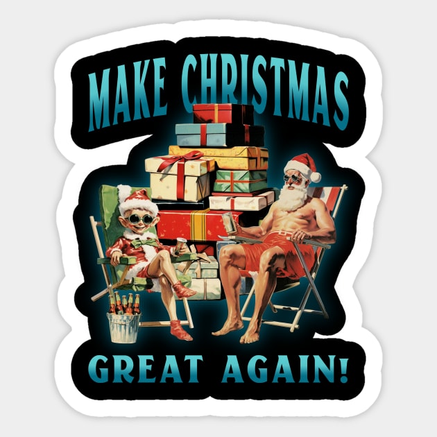 Make Christmas Great Again Sticker by MCALTees